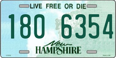 NH license plate 1806354