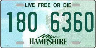 NH license plate 1806360