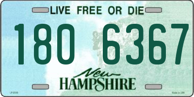 NH license plate 1806367