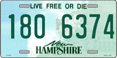 NH license plate 1806374