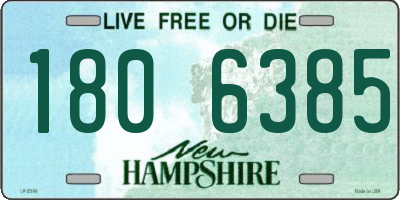 NH license plate 1806385