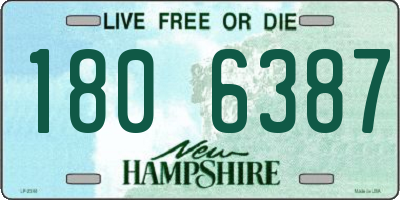 NH license plate 1806387