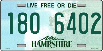 NH license plate 1806402