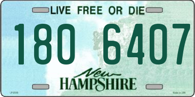 NH license plate 1806407