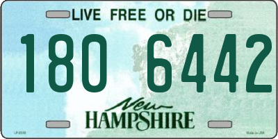 NH license plate 1806442