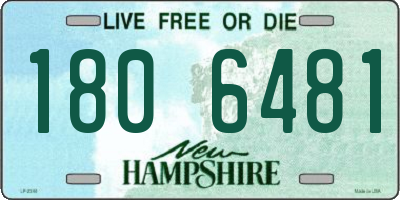 NH license plate 1806481