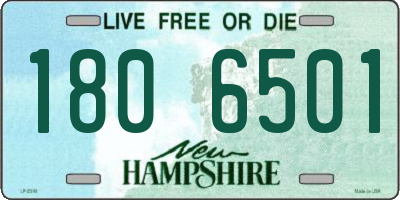 NH license plate 1806501