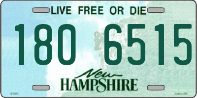 NH license plate 1806515