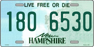 NH license plate 1806530