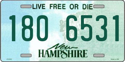 NH license plate 1806531