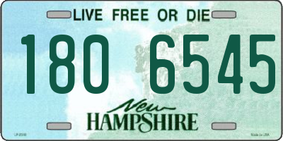 NH license plate 1806545
