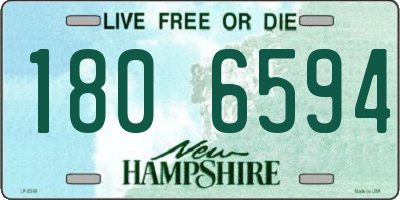 NH license plate 1806594