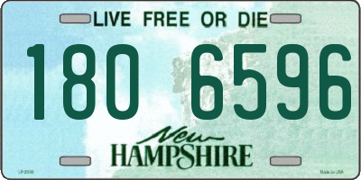 NH license plate 1806596