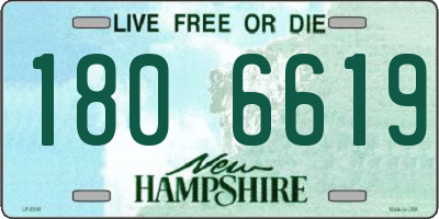 NH license plate 1806619