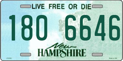 NH license plate 1806646