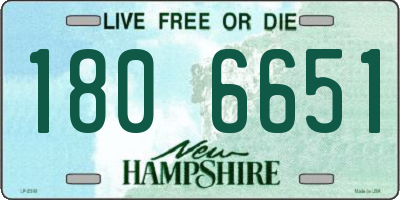 NH license plate 1806651
