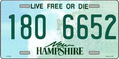 NH license plate 1806652