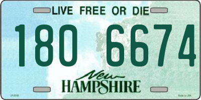 NH license plate 1806674