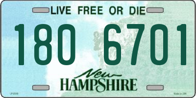 NH license plate 1806701