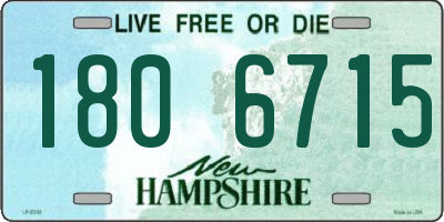NH license plate 1806715