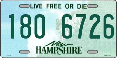 NH license plate 1806726