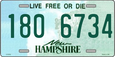 NH license plate 1806734