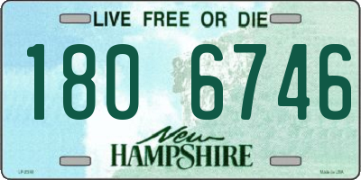 NH license plate 1806746