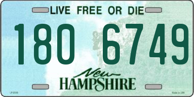 NH license plate 1806749