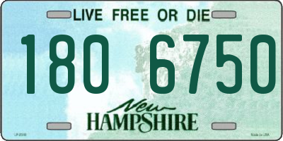 NH license plate 1806750