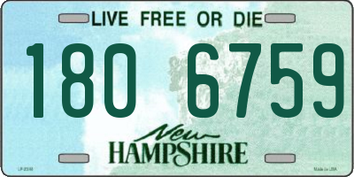 NH license plate 1806759
