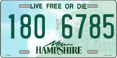 NH license plate 1806785