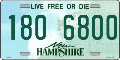 NH license plate 1806800