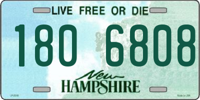 NH license plate 1806808
