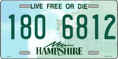 NH license plate 1806812