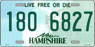 NH license plate 1806827