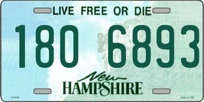 NH license plate 1806893