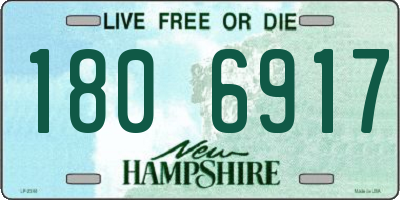 NH license plate 1806917