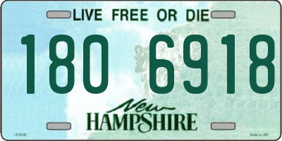 NH license plate 1806918