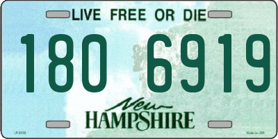 NH license plate 1806919