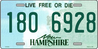 NH license plate 1806928