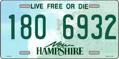 NH license plate 1806932