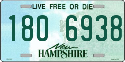 NH license plate 1806938