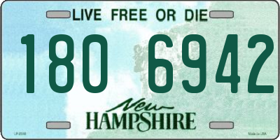 NH license plate 1806942