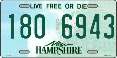 NH license plate 1806943