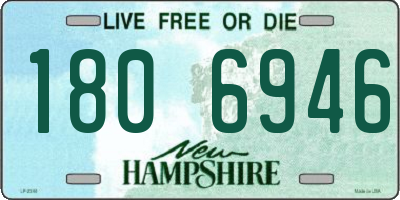 NH license plate 1806946