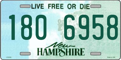 NH license plate 1806958