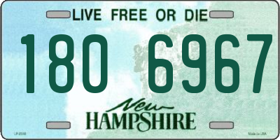 NH license plate 1806967