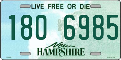 NH license plate 1806985