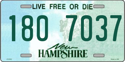 NH license plate 1807037