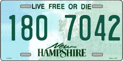 NH license plate 1807042